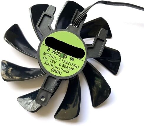 مروحة التبريد 85 مم 4Pin T129215SU متوافقة مع بطاقة الرسومات RX5600XT MINI-ITX 6GBD6-2DH T129215SU in Kuwait