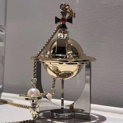 Saturn Necklace Butane Torch Lighter, Refillable Gas Adjustable Soft Flame Lighter, Vintage Sweater Necklace Charm, Suitable for Family and Friends Collection Decoration Gift(Silver) in Saudi Arabia