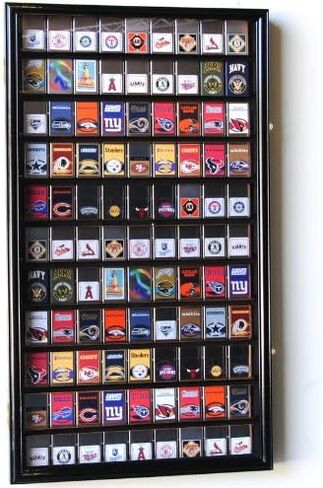 99 Zippo Lighter Display Case Cabinet Holder Wall Rack w/ UV Protection -Black in Saudi Arabia