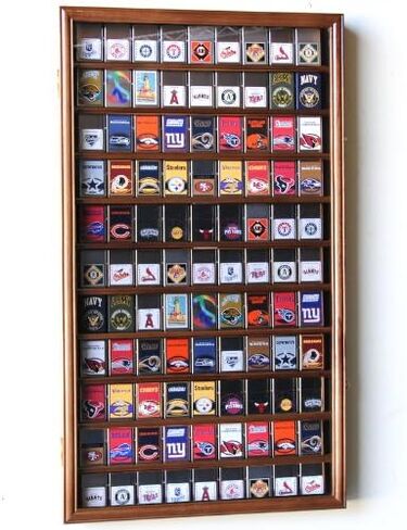 99 Zippo Lighter Display Case Cabinet Holder Wall Rack w/ UV Protection -Black in Saudi Arabia