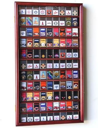 99 Zippo Lighter Display Case Cabinet Holder Wall Rack w/ UV Protection -Black in Saudi Arabia