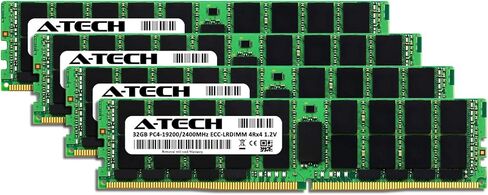 A-Tech 128GB ECC-LRDIMMMemory Kit for SuperMicro X10DRi, X10DRi-T - (4 x 32GB) DDR4 2400MHz PC4-19200 ECC Load Reduced DIMM Quad Rank 4Rx4 RAM Upgrade Modules in Saudi Arabia