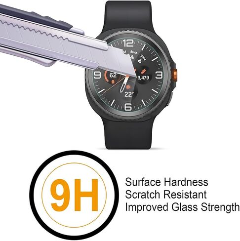 SuperShieldz (حزمة 2) مصممة لـ Samsung Galaxy Watch 8 Classic (46 مم) واقي شاشة زجاجي مقسى ، مضاد للخدش ، خالية من الفقاعة in Saudi Arabia