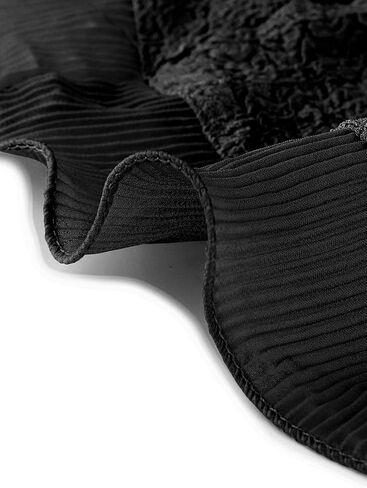 Allegra K Women's Elegant Crop Shrugs Long Sleeve Textured Open Front Ruffle Bolero Shrug in Kuwait