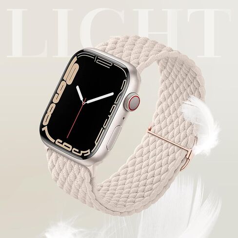 5 pack Stretchy Braided Solo Loop Compatible with Apple Watch Bands 38mm 40mm 41mm 42mm 44mm 45mm 49mm for Women,Elastic Nylon Adjustable Sport bands for iWatch Series 10 9 8 7 6 5 4 3 SE Ultra in Kuwait