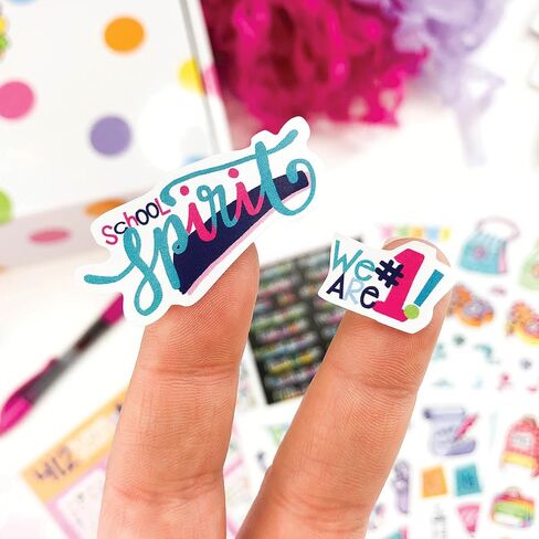 Class Keeper School Keepsake Kit, Pastel Dots Class Keeper, Pastel Text School Photo Prop Deck, Girl Power Sticker Set in Saudi Arabia