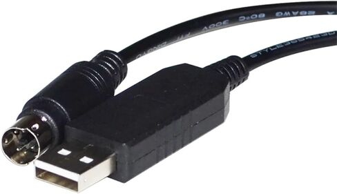 FT232RL CHIP USB to MINI DIN 5PIN MD5 Male RS232 Converter Serial PLC Programming Communication Cable for PLC(5m) in Saudi Arabia