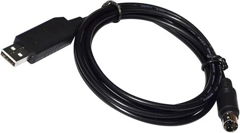 FT232RL CHIP USB to MINI DIN 5PIN MD5 Male RS232 Converter Serial PLC Programming Communication Cable for PLC(5m) in Saudi Arabia