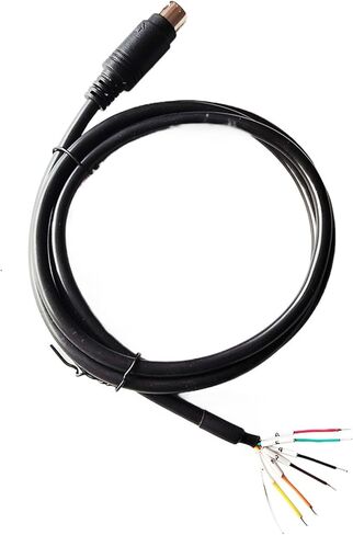 Mini DIN MD4 MD5 MD6 4PIN 5PIN 6PIN MD8 8PIN PS/2 MALE MALER CONNECTOR ADAPTER RS232 RS485 RS422 PLC Programming Cable (3METRES ، MD8 MALE) in Kuwait