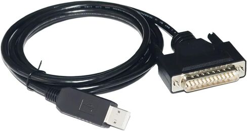FT232RL رقاقة USB إلى D-SUB DB25 ذكر RS232 كبل الاتصال التسلسلي لمكبر صوت استرداد الإشارة إلى الكمبيوتر الشخصي (1.8 م) in Saudi Arabia