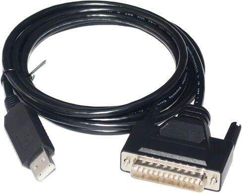 FT232RL رقاقة USB إلى D-SUB DB25 ذكر RS232 كبل الاتصال التسلسلي لمكبر صوت استرداد الإشارة إلى الكمبيوتر الشخصي (1.8 م) in Saudi Arabia