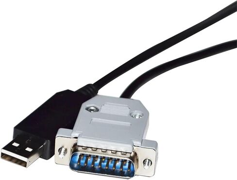 FT232RL CHIP USB to RS485 D-SUB 15 PIN DB15 Male Adapter PLC Programming Communication Cable for PLC to PC(3metres) in Saudi Arabia