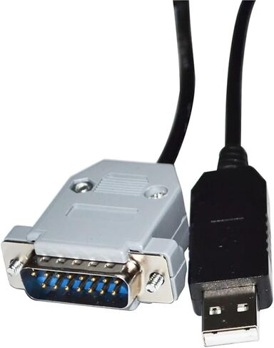 FT232RL RS232 USB to D-SUB 15PIN DB15 Male Adapter Serial Communication Cable for Electronic Balance Scale to PC(1.8M) in Saudi Arabia