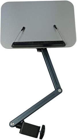 Monitor and Book Arm Stand, Height Adjustable with Gas Spring, 360° Swivel Clamp, 8.7 lbs Capacity, 86.4 cm Screen Support in Saudi Arabia