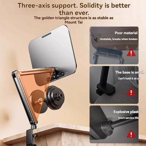 Monitor and Book Arm Stand, Height Adjustable with Gas Spring, 360° Swivel Clamp, 8.7 lbs Capacity, 86.4 cm Screen Support in Saudi Arabia