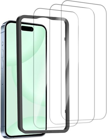 BLEUM CADE 3Pack Screen Protector for iPhone 16 Pro with Installation Frame, Anti-Fingerprint 9H Hardness Tempered Glass in Saudi Arabia