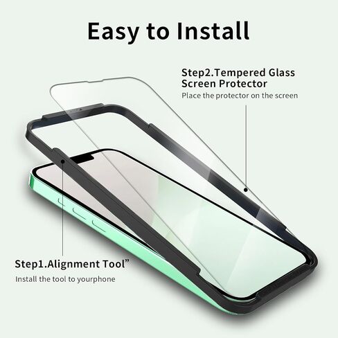 واقي شاشة Bleum Cade 3Pack لـ iPhone 16 Pro مع إطار التثبيت ، وضرب الصلابة 9H صلابة الزجاج in Saudi Arabia