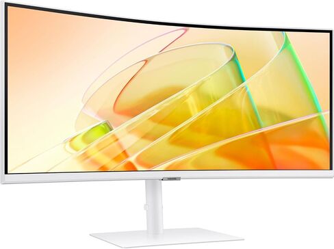 Samsung View Finity S6 S65TC 34 "Ultra-WQHD VA Monitor مع HDR10 ، AMD FreeSync ، Anti Glare ، Flicker Free ، Vesa Mount (100mm) ، DisplayPort & Dockztorm USB Port Expander ، White (LS34C654Tanxgo) in Kuwait