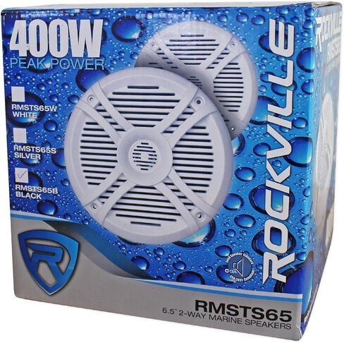 حزمة Rockville: (4) RMSTS65B 6.5 "1600W مكبرات صوت قارب بحري مقاوم للماء ثانويين (4 عناصر) in Saudi Arabia