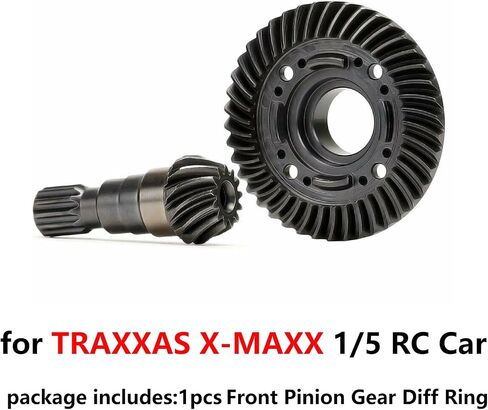 Hard Steel Diff Ring Pinion Gear for Traxxas X-MAXX 1/5 Front + Rear Helical Teeth Steel Part (Rear Pinion Gear +Diff Ring) in Saudi Arabia