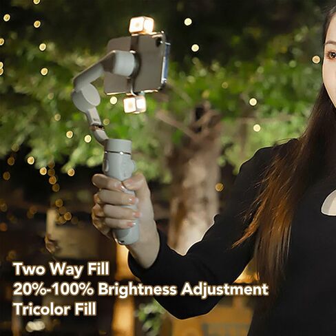LED Video Light ، L375 L375 Lighting Tricolor Dimmable مع مربع شحن 1500 مللي أمبير في الساعة ، كاميرا Mini Portable Type C تعبئة الضوء ، لـ OM5 ، 4 ، 4 SE ، للصورة ، الحركة ، الحياة الساكنة ، المدونة ، تبادل لاطلاق النار in Kuwait