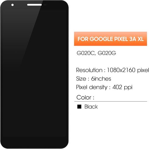 استبدال شاشة Google Pixel 3A XL لـ Google Pixel 3A XL LCD Display G020C و G020G و G020F إصلاح مجموعة أرقام اللمس in Saudi Arabia