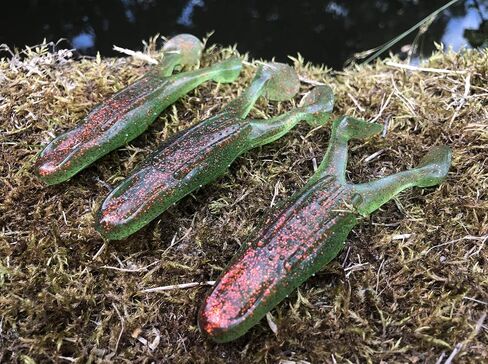 Paddle Toad Frog Soft Plastic 1/2oz 4.13" Fishing Lure - Pack of 3 in Saudi Arabia