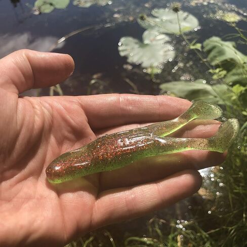 Paddle Toad Frog Soft Plastic 1/2oz 4.13" Fishing Lure - Pack of 3 in Saudi Arabia