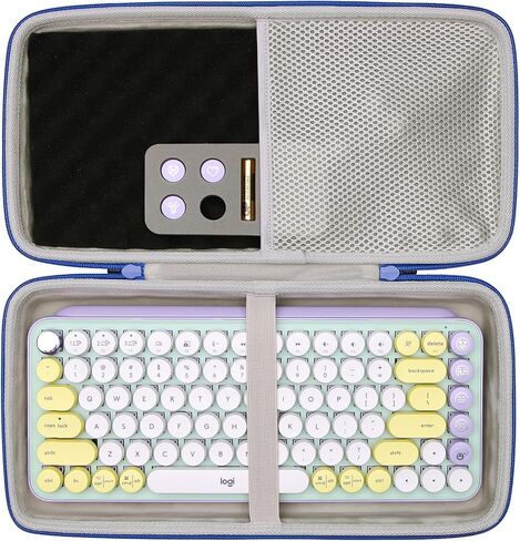 LTGEM CASE متوافقة مع Logitech Pop Icon Combo/Pop Keys Mechanical Keyys and Mouse ، Purple (Case فقط) in Kuwait
