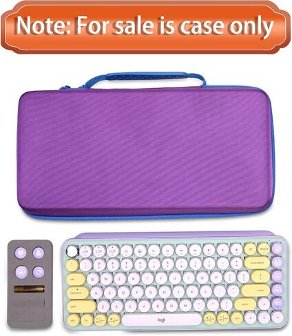 LTGEM CASE متوافقة مع Logitech Pop Icon Combo/Pop Keys Mechanical Keyys and Mouse ، Purple (Case فقط) in Kuwait