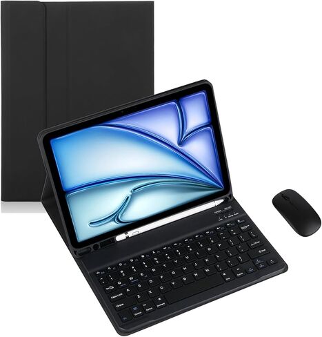 حالة لوحة المفاتيح لـ Samsung Galaxy Tab Active Pro/4 Pro 10.1inch (SM-T540/T547/T630/T638) لوحة مفاتيح Bluetooth اللاسلكية القابلة للإزالة (CASE ، لوحة مفاتيح لوحة اللمس + الماوس) in Saudi Arabia