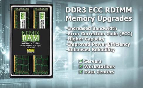 NEMIX RAM 64GB (4x16GB) DDR3 1866MHz PC3-14900 2RX4 in Saudi Arabia