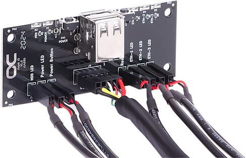 Alphacool Front I/O-Panel with USB 2.0 and Cable Kit for Server Cases in Saudi Arabia