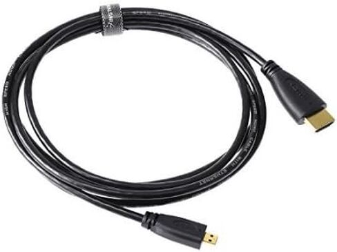Synergy Digital Camera HDMI Cable, Compatible with Nikon Coolpix S32 Digital Camera, 5 Ft. High Definition Micro HDMI (Type D) to HDMI (Type A) HDMI Cable in Saudi Arabia