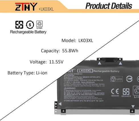 LK03XL L09281-855 استبدال البطارية لـ HP Envy X360 15-BP 15-BQ 15-CN 17-AA AE0XXX in Saudi Arabia