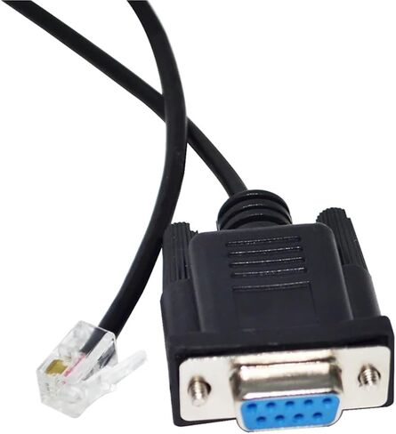 RS232 D-SUB 9 PIN DB9 FEALE to RJ9 RJ11 4P4C Serial Cable for PC to Hand Controller of AVX Mount KABLE(3metres) in Saudi Arabia