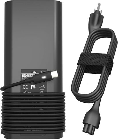 130W ETL USB Type C Captop Charger متوافق مع Dell XPS 15 17 9500 9510 9520 9530 9700 9710 9720 2IN1 ، Precision 5550 5560 5530 5570 5470 5480 5760 ، Latitud in Kuwait