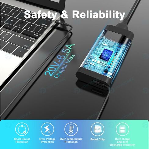 130W ETL USB Type C Captop Charger متوافق مع Dell XPS 15 17 9500 9510 9520 9530 9700 9710 9720 2IN1 ، Precision 5550 5560 5530 5570 5470 5480 5760 ، Latitud in Kuwait