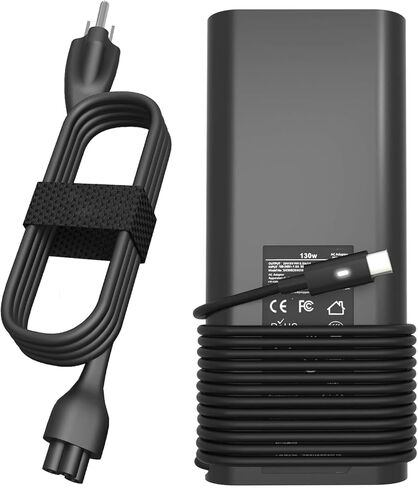 130W ETL USB Type C Captop Charger متوافق مع Dell XPS 15 17 9500 9510 9520 9530 9700 9710 9720 2IN1 ، Precision 5550 5560 5530 5570 5470 5480 5760 ، Latitud in Kuwait