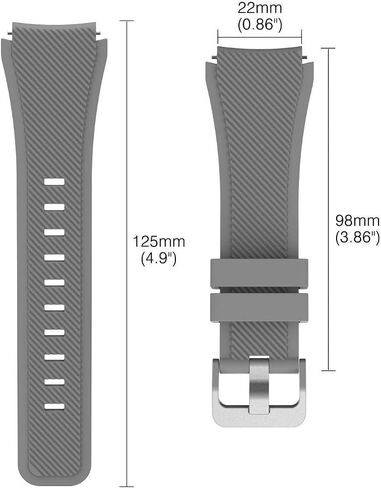 Compatible for SUUNTO Vertical Bands, 22mm Classic Silicone Replacement Straps Compatible for Compatible for SUUNTO Vertical / 9 Peak/Peak Pro / 5 Peak in Saudi Arabia
