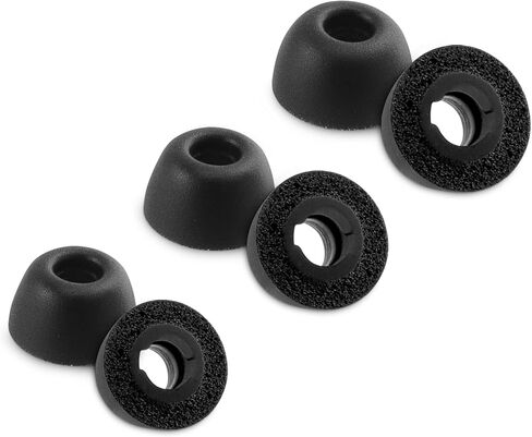 Replacement Foam Ear Tips for JBL Tune Buds, JBL Live Free 2 True Wireless Earbuds, Ultimate Comfort, 3 Pairs (S/M/L, Black) in Saudi Arabia