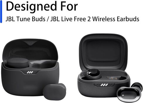 Replacement Foam Ear Tips for JBL Tune Buds, JBL Live Free 2 True Wireless Earbuds, Ultimate Comfort, 3 Pairs (S/M/L, Black) in Saudi Arabia