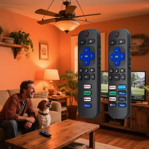 2 حزمة استبدال التحكم عن بُعد لتلفزيون Roku ، متوافق مع أجهزة تلفزيون Hisense/Tcl/Philips/Onn/Insignia Roku (وليس للعصا أو المربع أو المتحدث) in Kuwait