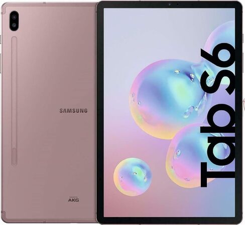 Samsung Galaxy Tab S6 SM-T860 10.5", 128GB / 256GB WiFi Tablet Mountain Gray/Rose Blush/Cloud Blue - NO S-Pen or Keyboard - (Renewed) in Kuwait