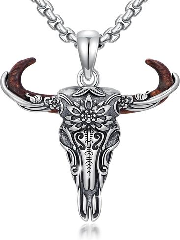 Sigil of Baphomet Pendant,Inverted Pentagram Baphomet Goat Necklace 925 Sterling Silver Satanic Baphomet Baphomet Necklace for Men Goat Necklaces Jewelry in Saudi Arabia
