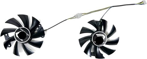 مروحة التبريد PLA09215B12H 85MM 4PIN متوافقة مع RX580 8GB RX480 470 CARD CARD FAN مروحة GPU in Saudi Arabia