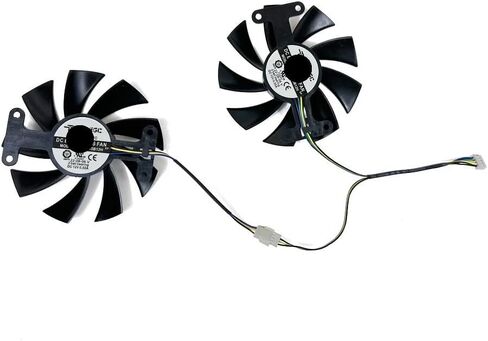 مروحة التبريد PLA09215B12H 85MM 4PIN متوافقة مع RX580 8GB RX480 470 CARD CARD FAN مروحة GPU in Saudi Arabia