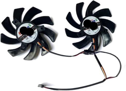 Cooling Fan FD7010H12S 85MM 4PIN Graphics Fan Compatible with R9 390/390X 8G RX480 RX470 R9 270X 280X HD7870 Cooler Fans(FDC10H12S9-C) in Saudi Arabia