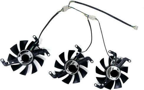 Cooling Fan 75mm 4pin T128015SM Compatible with RX 6650XT OC V2 RX6600 XT Video Card Fan in Saudi Arabia