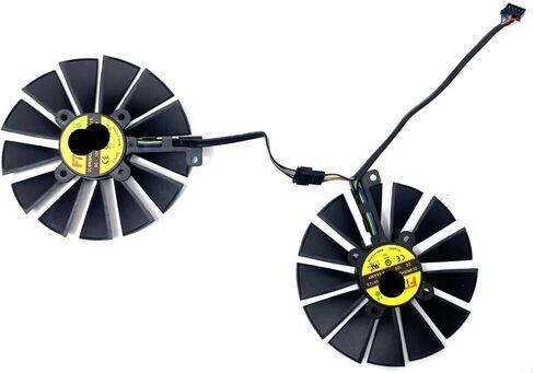 95MM T129215SU FD10015H12S 5Pin Video Card Fan Compatible with Strix-R9 380 GTX970 980 980Ti Gaming Graphics Card Cooling Fan in Saudi Arabia
